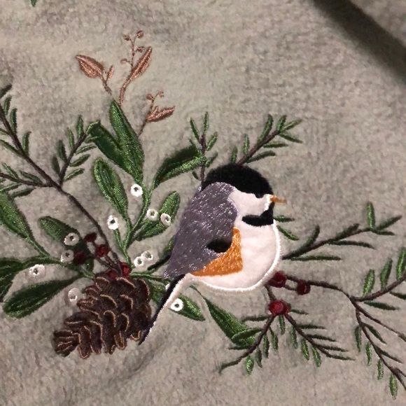 Embroidered Fleece zip up jacket - Picture 4 of 5